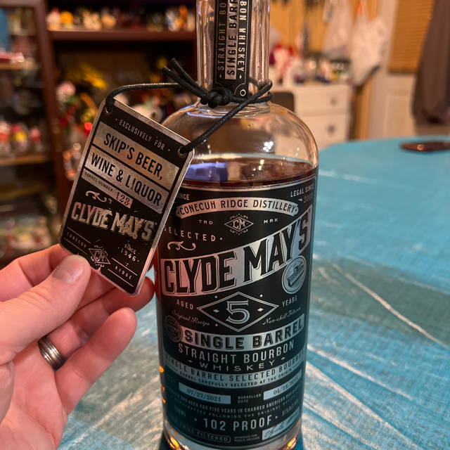 Clyde May's 5 Year Single Barrel Straight Bourbon (Skip's Liquor)