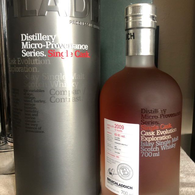 Bruichladdich micro-provenance single cask 2009 10 years old Jurancon Cask