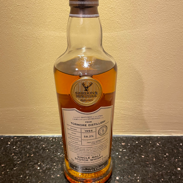 Tormore 1994 25 Year Connoisseurs Choice Cask Strength (Gordon & MacPhail)