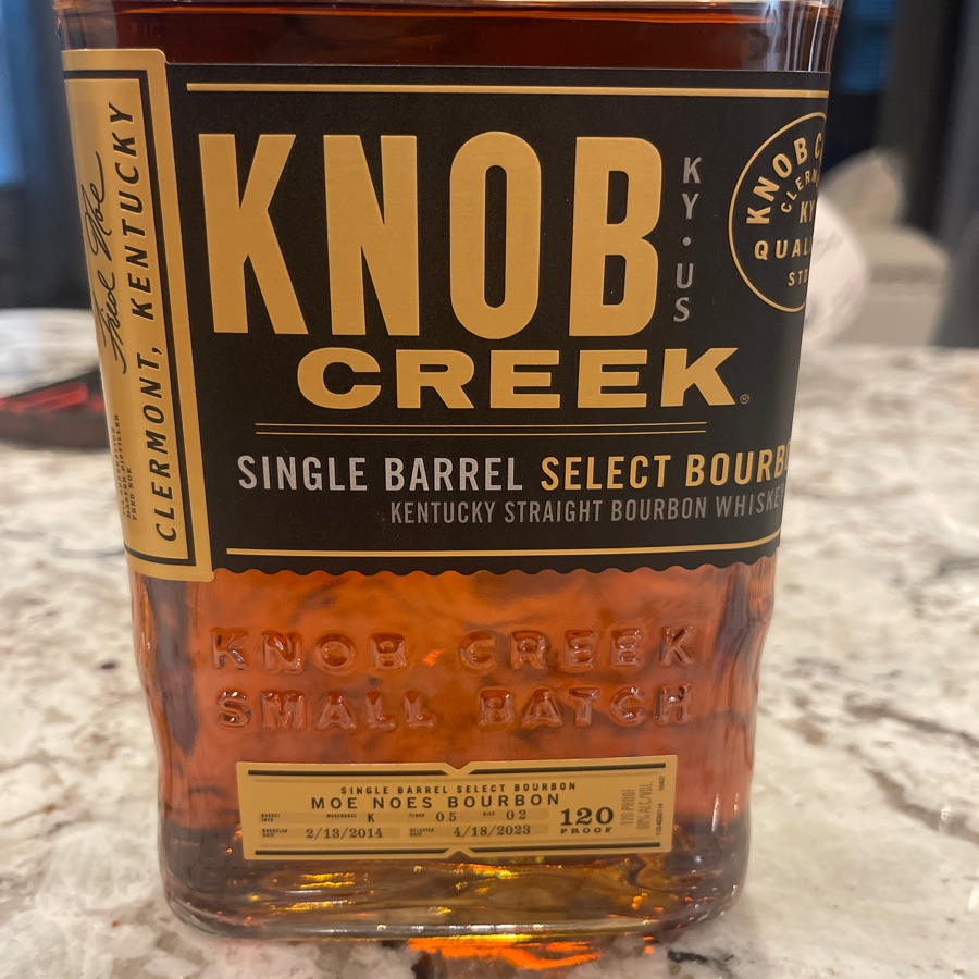 Knob Creek Single Barrel Select "Moe Noes Bourbon"