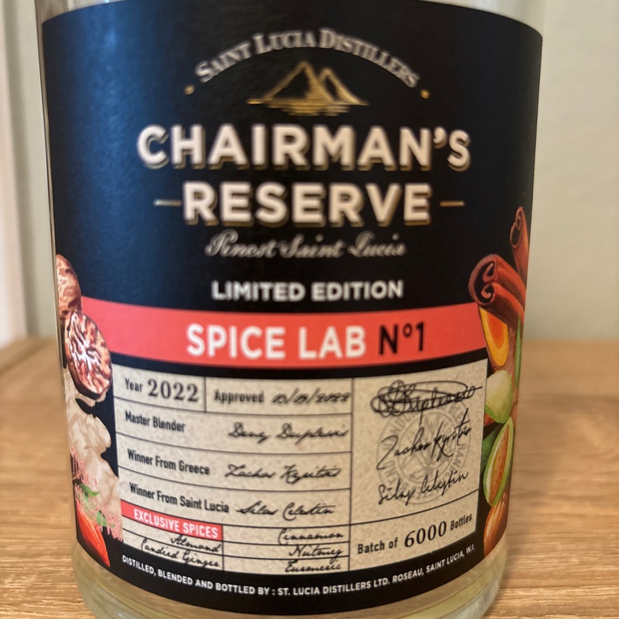 Chairman's Reserve Spice Lab No 1 Limited Edition