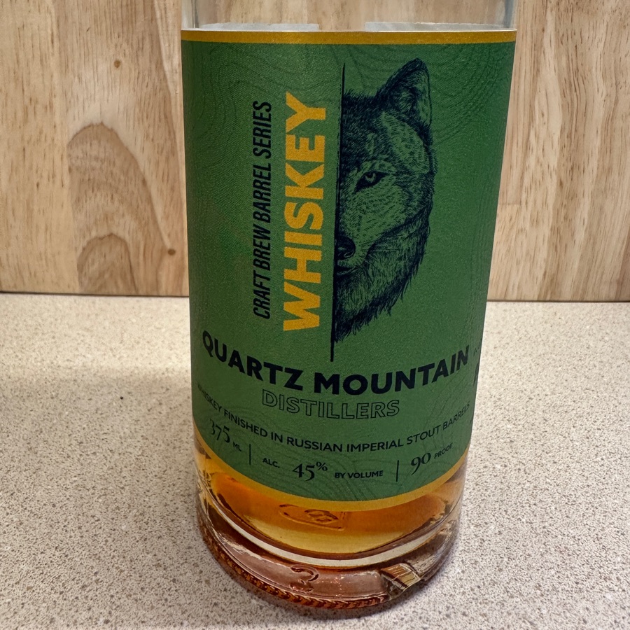 Quartz Mountain Distillers Whiskey Craft Brew Barrel Series