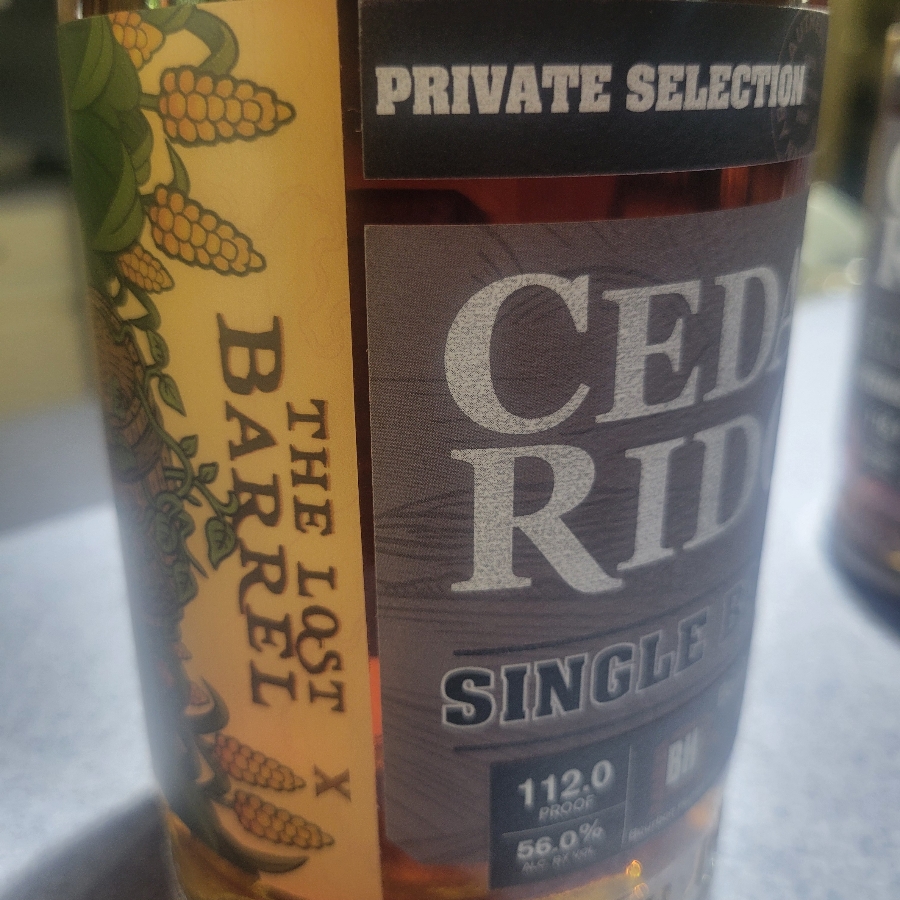 Cedar Ridge Single Barrel The Lost Barrel Bourbon Hunter 003 (Barrel MAP.24.1 finished in Maple Syrup Barrel)