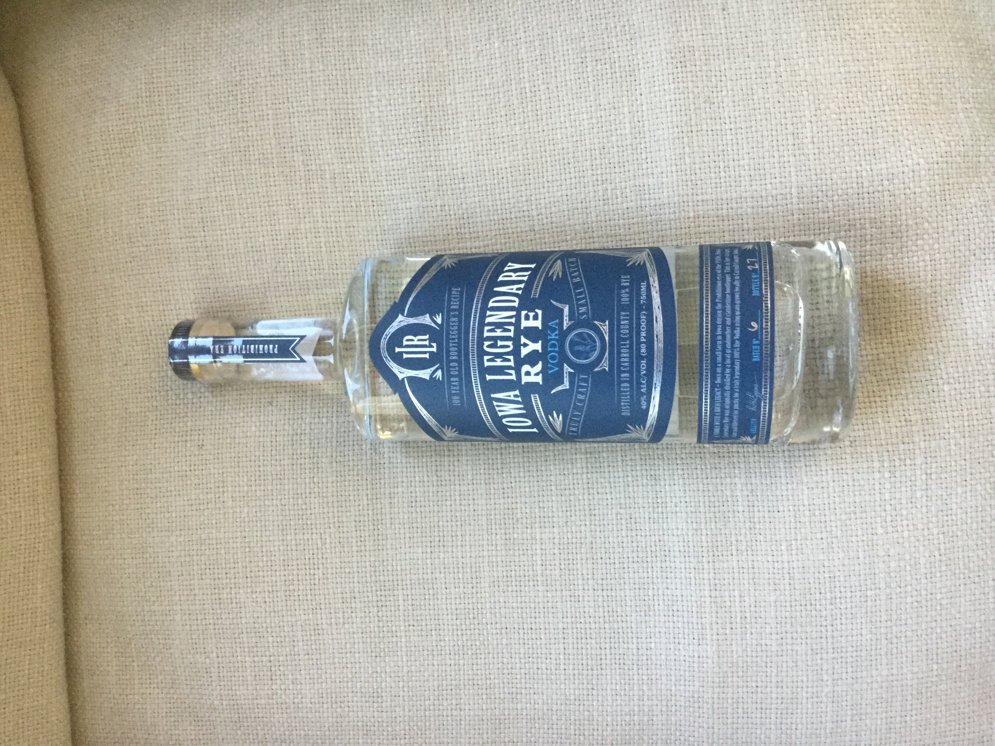Iowa Legendary Rye Vodka