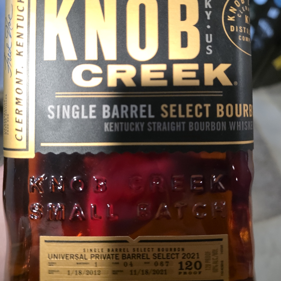 Knob Creek Single Barrel Select (Universal Private Barrel Select 2021)