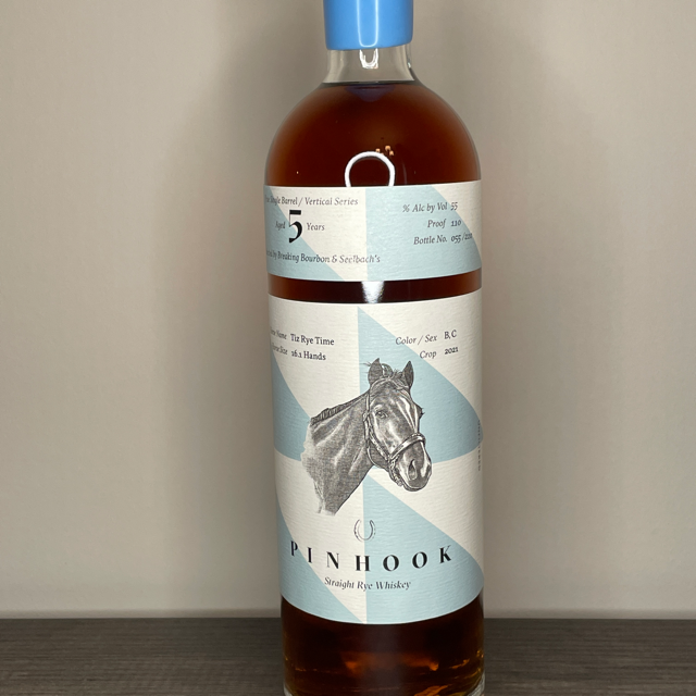 Pinhook 5 Year Tiz Rye Time True Single Barrel/Vertical Series (Breaking Bourbon)