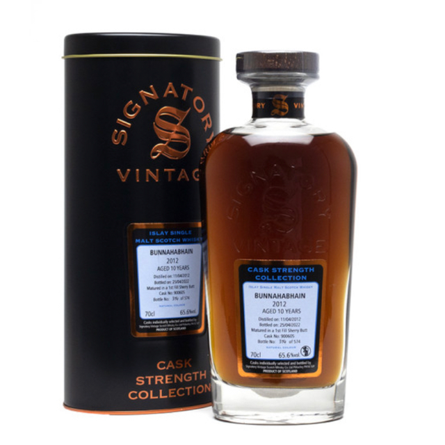 Bunnahabhain Signatory 10 Year Old 2012 (Cask 900605) - Cask Strength