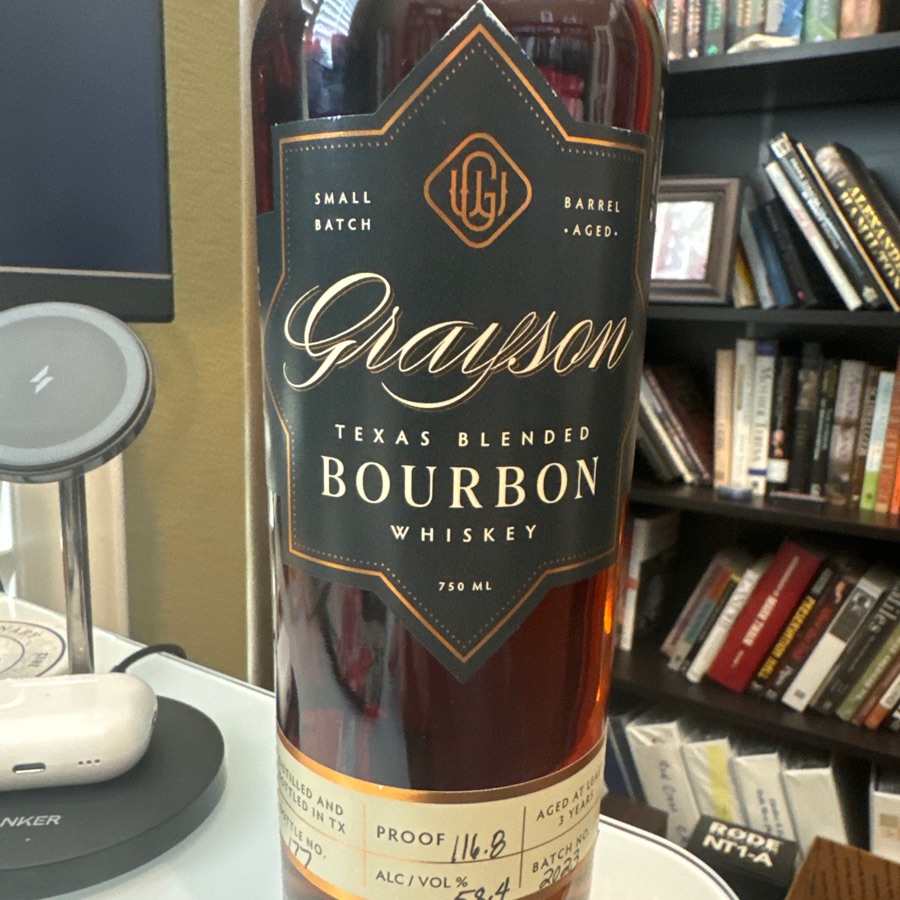 Grayson Blended Texas Bourbon Whiskey - Batch 2023