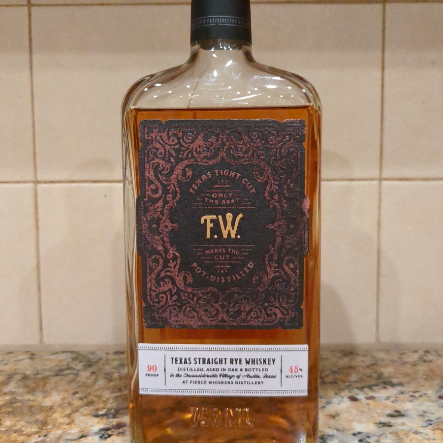 Fierce Whiskers Texas Straight Rye Whiskey