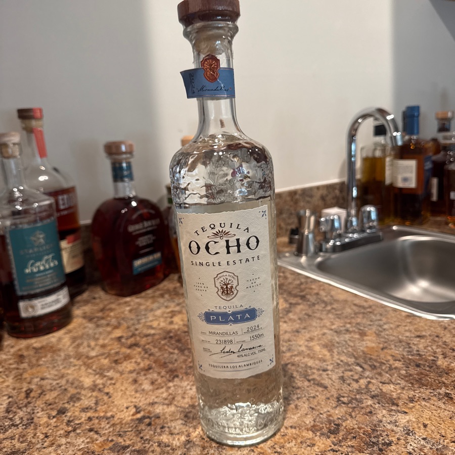Tequila Ocho Plata Mirandillas 2024