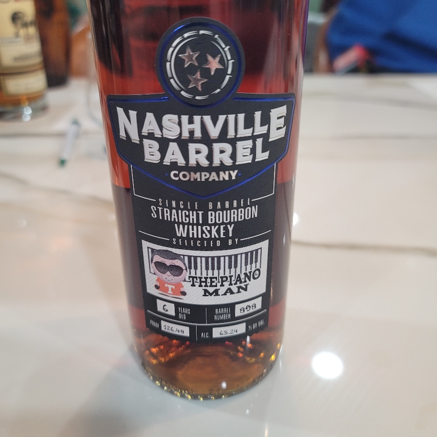 Nashville Barrel Company Straight Bourbon The Paino Man