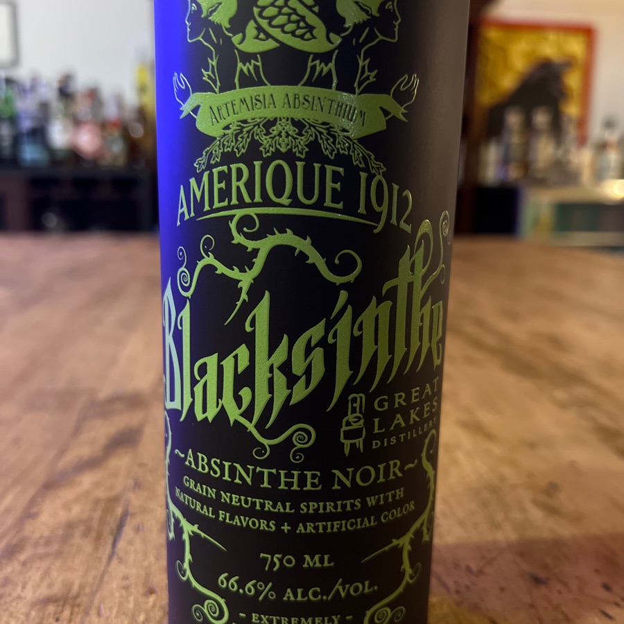 Great Lakes DIstillery Absinthe Noir BLacksinthe