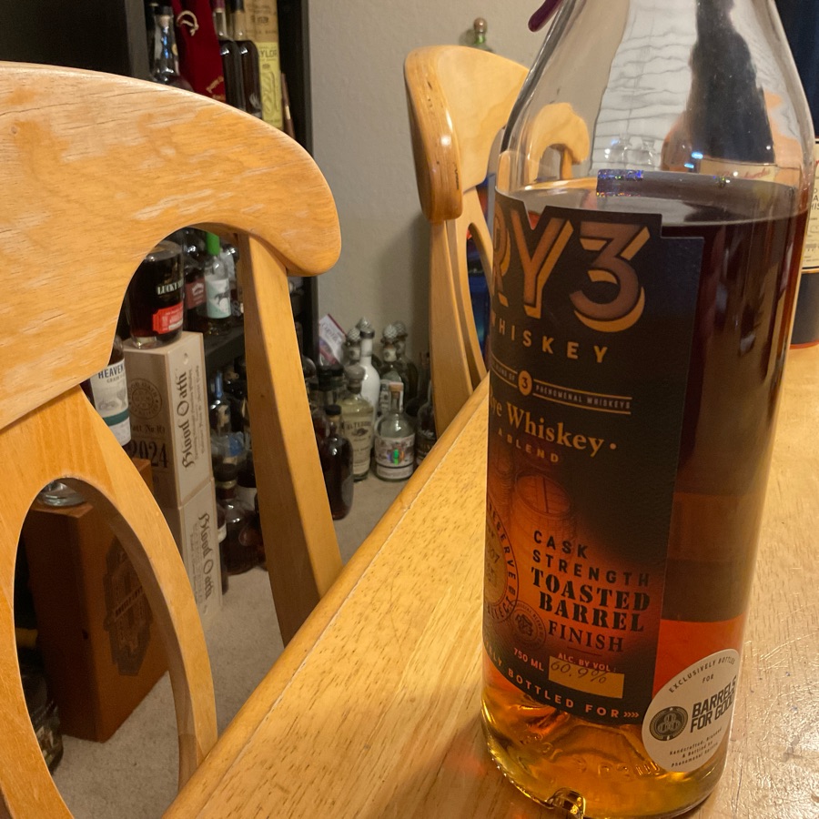 Ry3 Cask Strength Toasted Barrel Finish Private Reserve Barrel Select Batch No. PR#007 (Barrels For Good - Candy Land)
