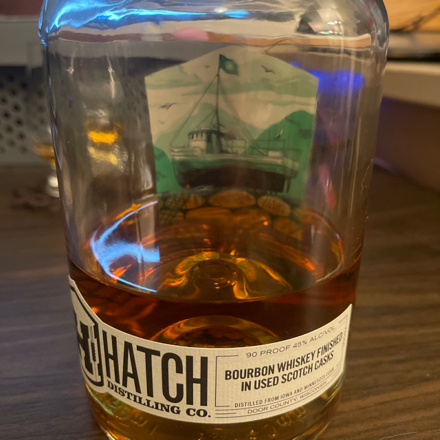 Hatch Distilling Co. Bourbon Whiskey Finished in Used Scotch Casks