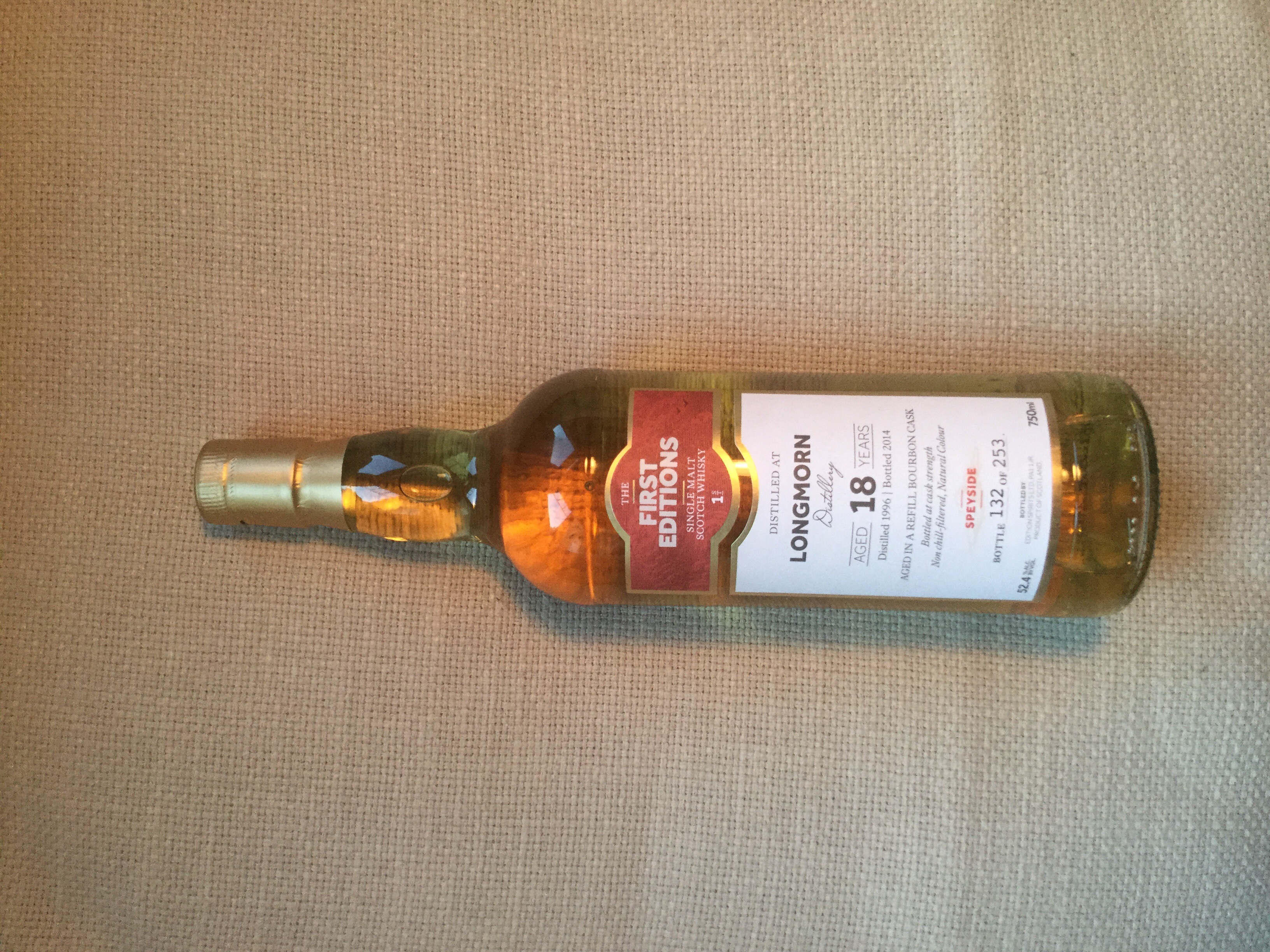 First Editions Longmorn 18 Yr Speyside Single Malt Scotch