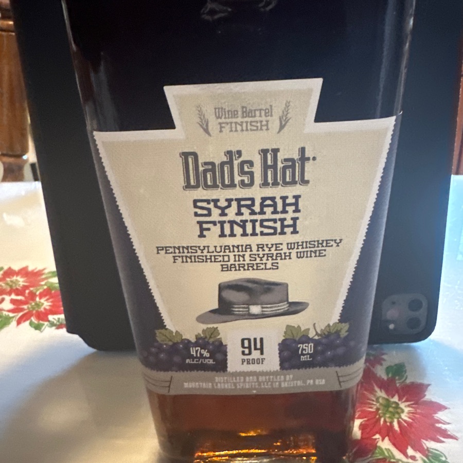 Dad's Hat Syrah Finish Pennsylvania Rye Whiskey