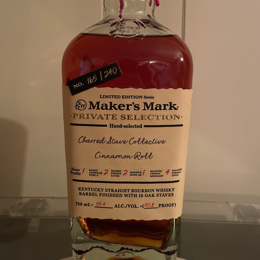 Maker's Mark Private Selection Charred Stave Collective "Cinnamon Roll"