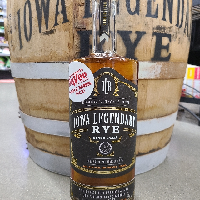 Iowa Legendary Rye, Crossroads Hy-Vee Single Barrel