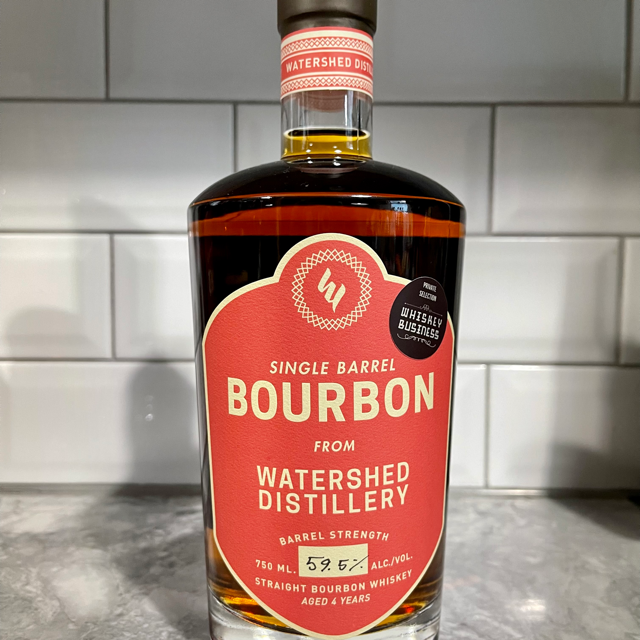 Watershed Barrel Strength Single Barrel Bourbon (Whiskey Business)