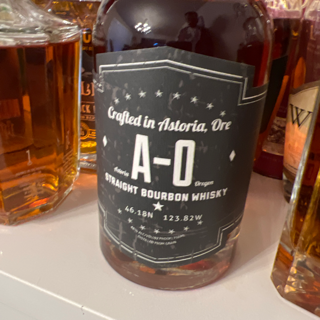 A-O straight bourbon