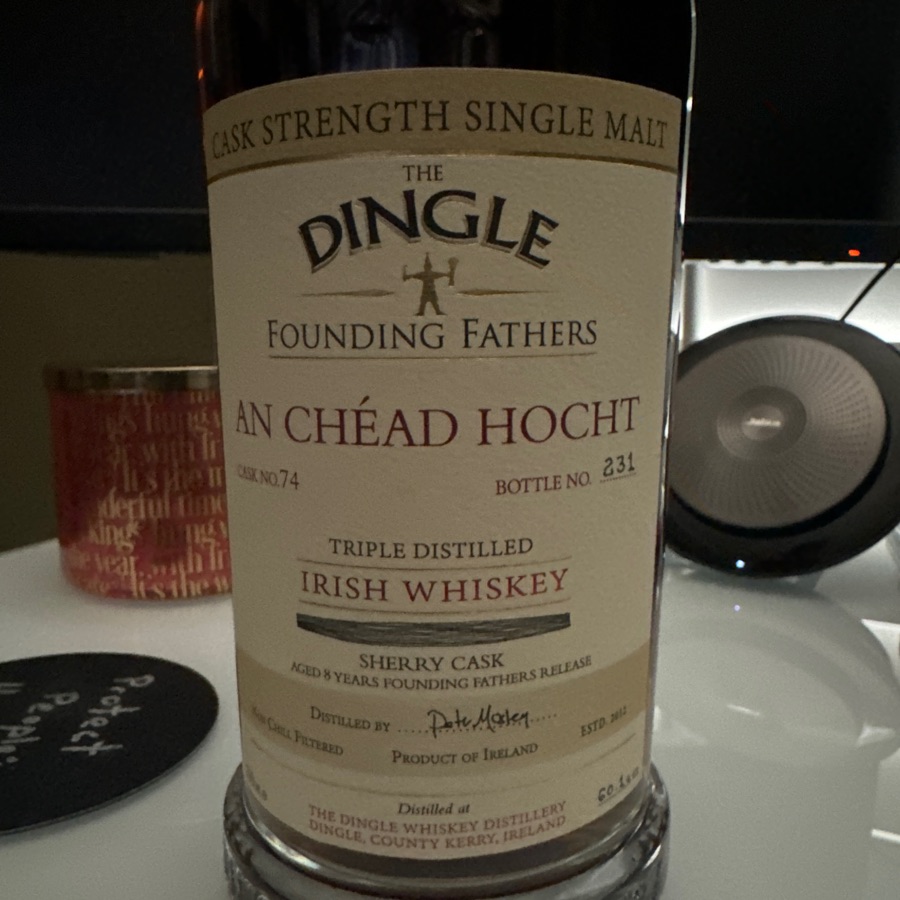 Dingle An Chéad Hocht Cask Strength Single Malt - Founding Fathers release