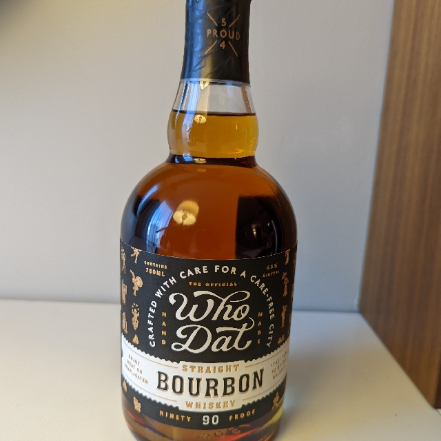 Who Dat Straight Bourbon Whiskey