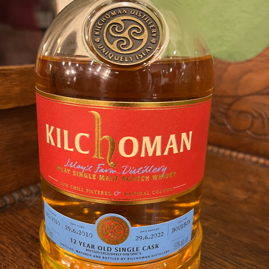 Kilchoman 12 Year Old Single Cask #322/2010 (Spec's)