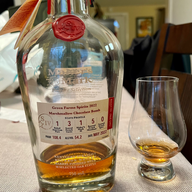 Maker's Mark Private Selection (Greens Farms Spirits 2022) "Marshmallow Chocolate Bomb"