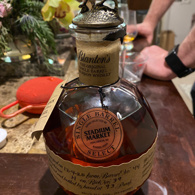 Blanton's the Original Single Barrel Select Stadium Market Ann Arbor