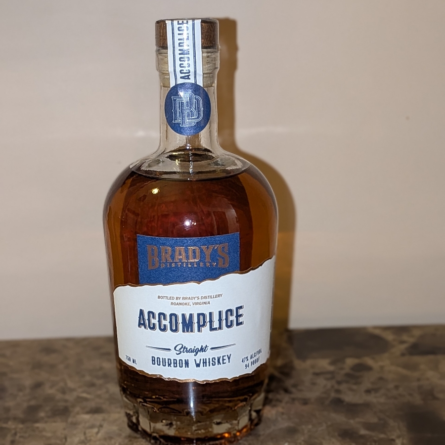 Brady's Accomplice Straight Bourbon Whiskey