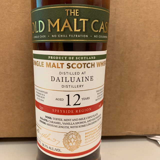 Dailuaine 12 Year Old Malts Cask