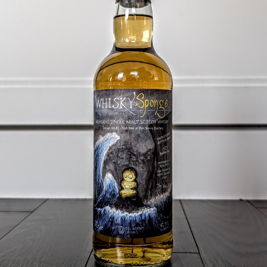 Whisky Sponge Ben Nevis 2013 10 Year Highland Single Malt Scotch Whisky