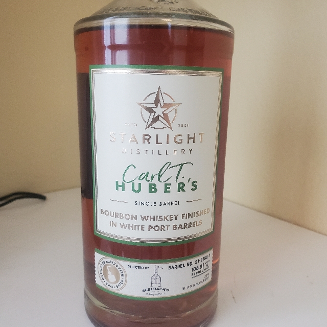 Starlight Carl T. Huber's Single Barrel Bourbon Finished in White Port Barrels