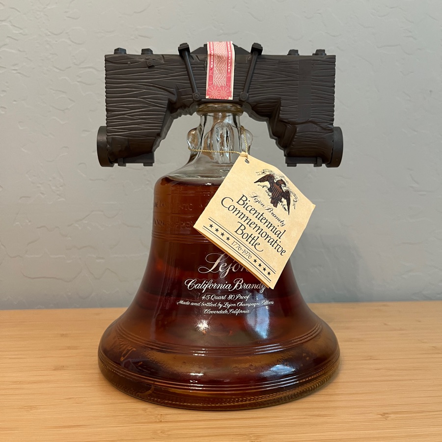 Lejon California Brandy Bicentennial Commemorative Bottle