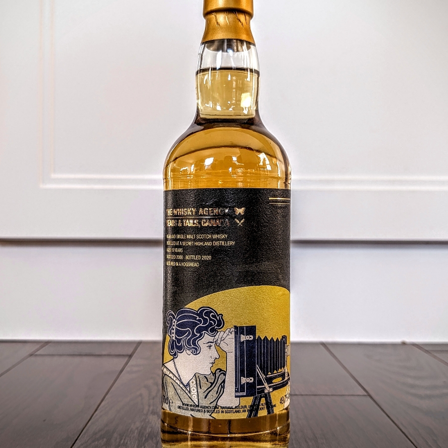 The Whisky Agency Secret Highland Distillery 2000 19 Year Single Malt Scotch Whisky
