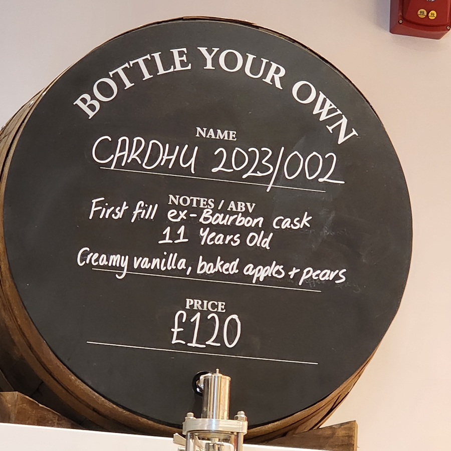 Cardhu Hand Filled 002/2023, 11 year old.