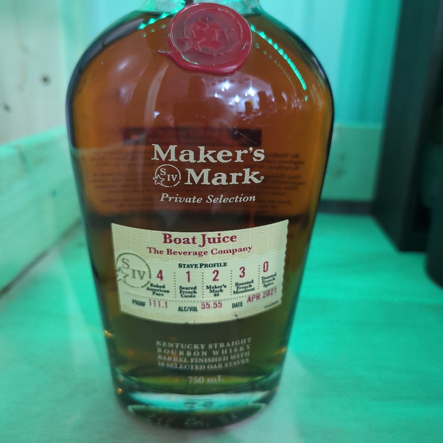 Maker's Mark Private Selection Boat Juice