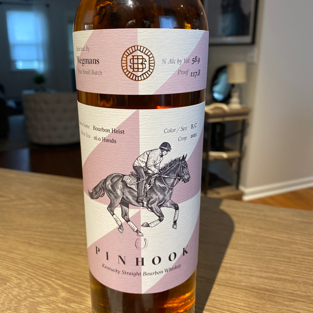 Pinhook Bourbon Heist True Small Batch (Wegmans Pick)