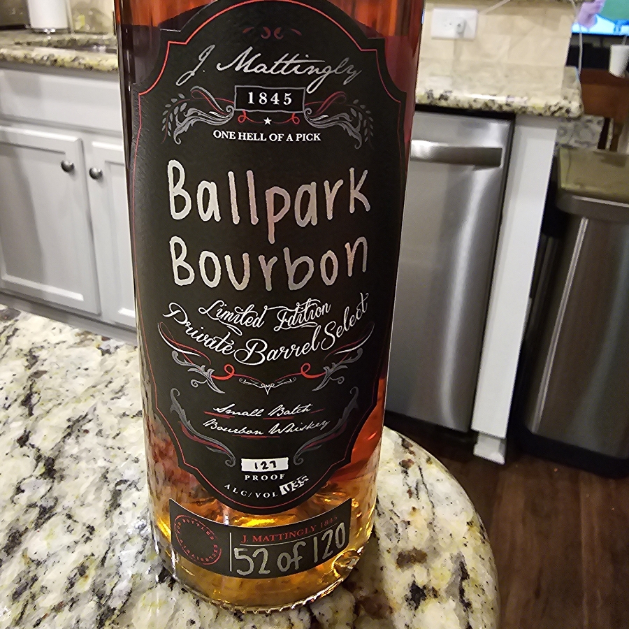 J Mattingly 1845 Ballpark Bourbon Limited Edition Private Barrel Select Small Batch