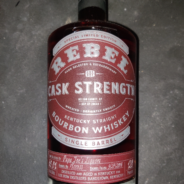 Rebel Single Barrel Cask Strength (Papa Joe's Liquor Barrel #7500633)