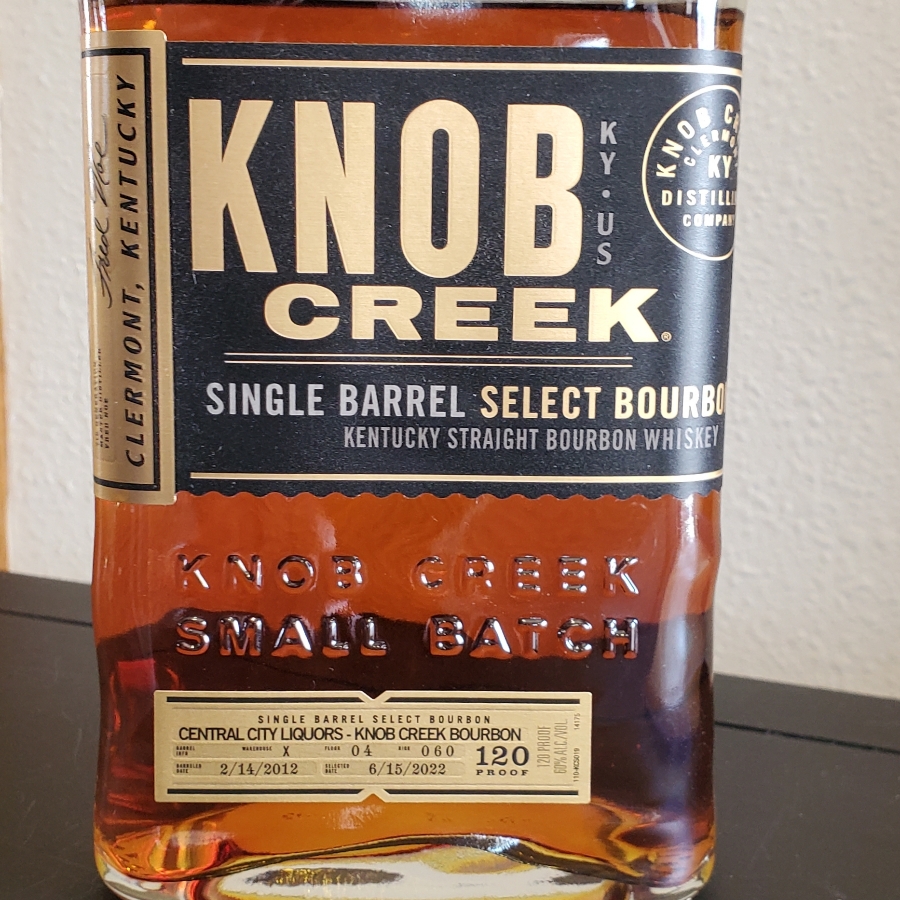 Knob Creek Single Barrel Select Bourbon Central City Liquors Pick