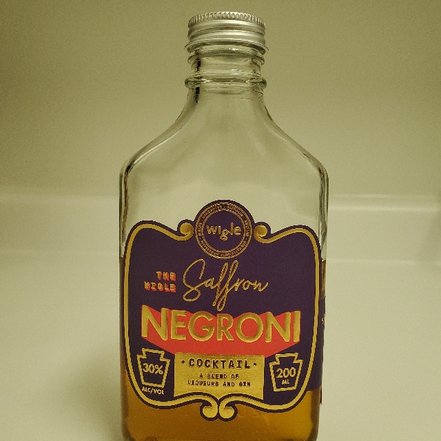 The Wigle Saffron Negroni Cocktail
