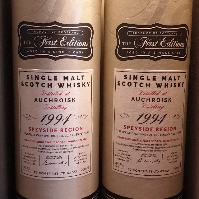 The First Editions Auchroisk 1994 24 Year