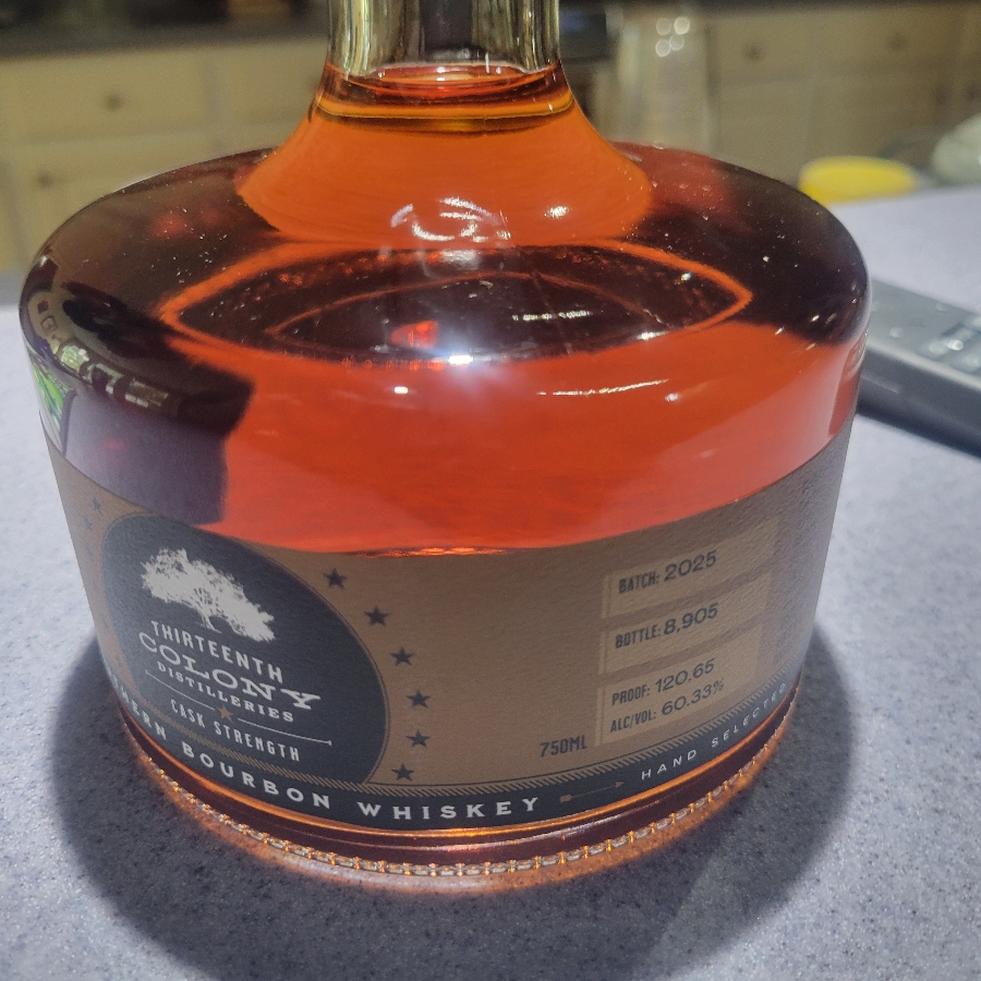 13th Colony Cask Strength Southern Bourbon Whiskey 2025
