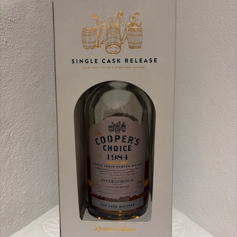 The Cooper's Choice 1984 Invergordon 30 year