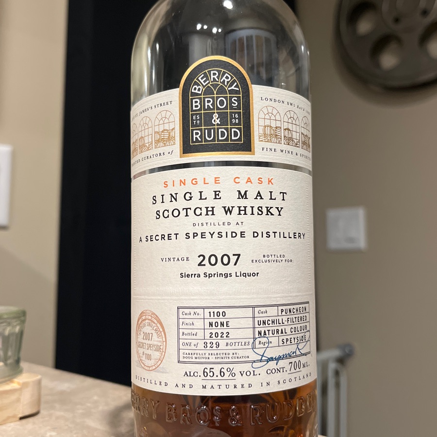 Berry Bro's & Rudd - A Secret Speyside Distillery 2007
