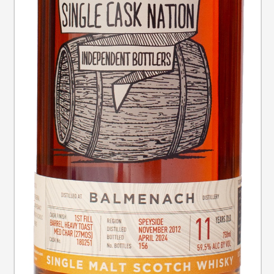 Balmenach 2012 11 Years Cask 180251 (Single Cask Nation)