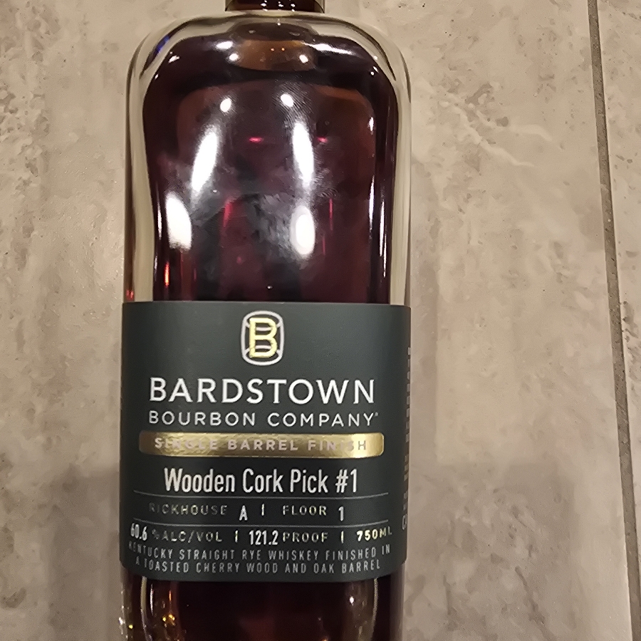 Bardstown single barrel finish wooden cork pick #1