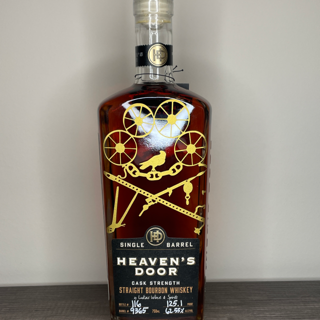 Heaven's Door Single Barrel Cask Strength Straight Bourbon (Lukas Wine & Spirits)