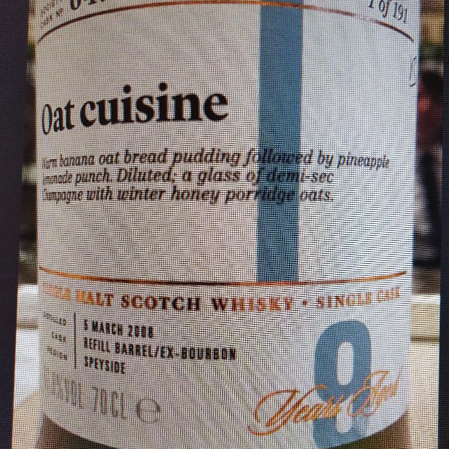 Oat cuisine 64.104 (SMWS)